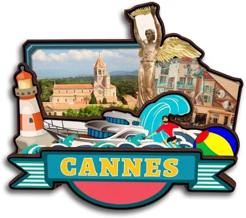 Miniatura 21 de Toulon Provence-Alpes-Cote d'Azur Francia - Imán para nevera Colección de madera 3D Madera hecha a mano recuerdos de la ciudad de viaje, imán