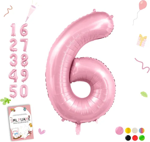 Miniatura 63 de Globos de números de 40 pulgadas del 0 al 9 dorados grandes del número 0, globos digitales para suministros de decoración de celebración de fiesta