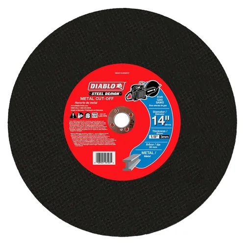 Miniatura 21 de Diablo Disco de corte de metal de diamante para metal, durabilidad extrema y larga vida útil, segmentado, 5 pulgadas de diámetro, eje de 7/8