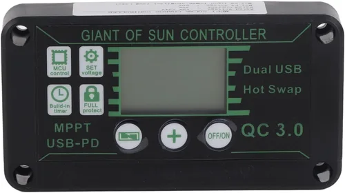 Miniatura 9 de Kit de controlador solar y panel solar MPPT de 30 A, cargador de panel solar de 12 V, 24 V, 50 W, cargador de batería para caravana, remolque