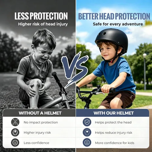 Miniatura 2 de Casco de bicicleta para niños, casco para niños y niñas de 1-3/2-4/3-5/5-8/8-14 años, ajuste ajustable y ligero, seguridad multideportiva