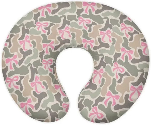 Miniatura 35 de American Flag Floral Nursing Pillow for Breastfeeding, Soft and Supportive Breastfeeding Pillow for Mom and Baby, Feeding Pillow with Removable