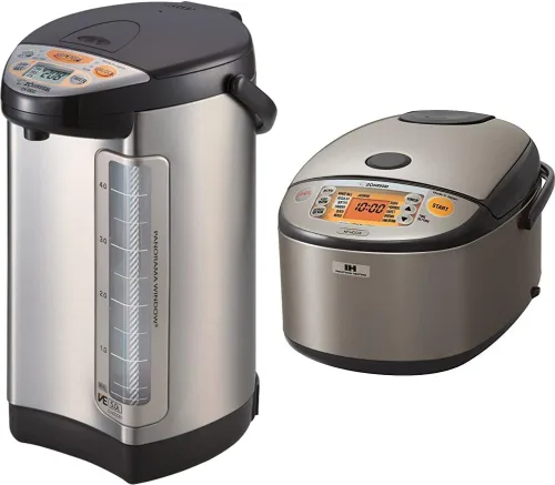 Zojirushi America CV-DCC50XT VE - Caldera de agua híbrida y calentador, 5 litros, marrón oscuro inoxidable y sistema de calefacción por inducción