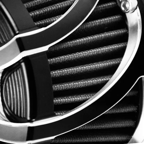 Miniatura 5 de Kit de entrada de aire limpiador de aire CNC para motocicletas con turbina, filtro de aire para Harley Sportster XL Touring Softail Dyna