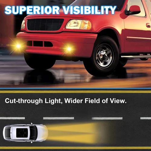 Miniatura 2 de Lámpara de luces antiniebla, compatible con Ford Expedition 1999-2002, F-150 1999-2003 y F-150 Heritage 2004, lado del conductor y del pasajero