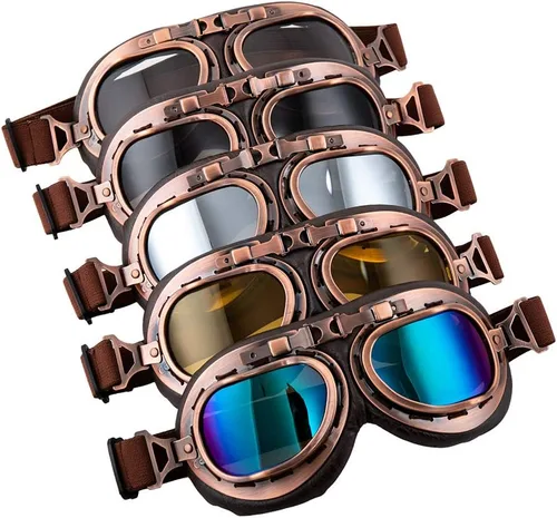 Miniatura 5 de Gafas de motocicleta Gafas vintage Claro