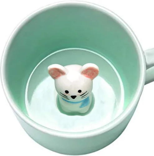 Miniatura 10 de Chick Taza de Café 3D Taza de Cerámica de Lindo Animal de Dibujos Animados - Animal Bebé Adentro, Mejor Taza de Oficina y Regalo de Cumpleaños 8 OZ