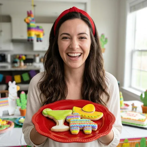 Ann Clark Cinco de Mayo - Cortadores de galletas (piñata, sombrero, vidrio de margarita), fabricados en Estados Unidos