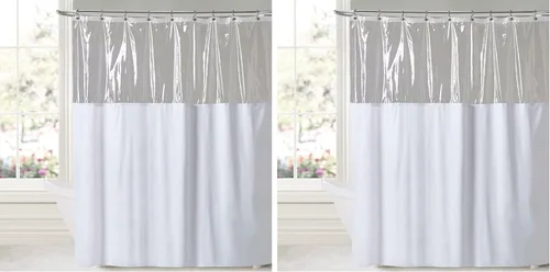 Miniatura 13 de Sweet Home Collection - Cortina de ducha de vinilo de 10 calibre, 72 x 72 pulgadas