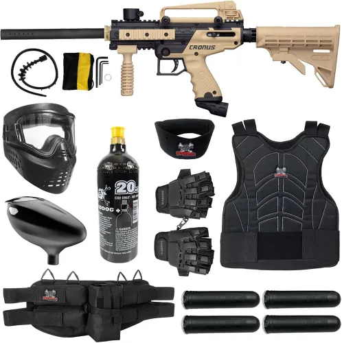 Miniatura 10 de Maddog Tippmann Cronus Tactical Protective Paintball Gun Marker Starter Package Canela