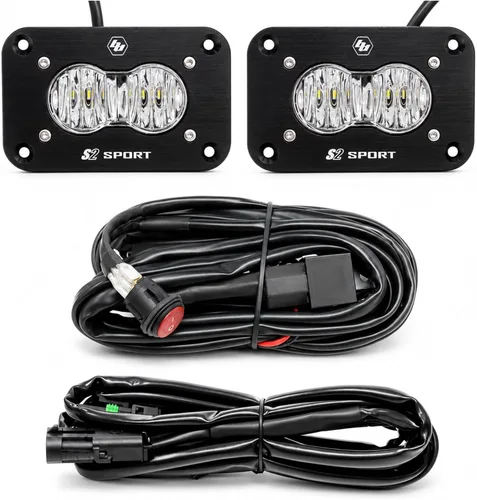 Miniatura 10 de Kit de luz LED para roca Baja Designs - 4 piezas. LED con arnés de cableado (blanco)