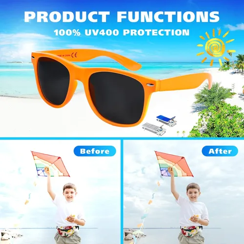 Miniatura 5 de Paquete de 48 lentes de sol de neón de 12 colores, recuerdos de fiesta, estilo retro de los años 80, juego perfecto de gafas de sol coloridas