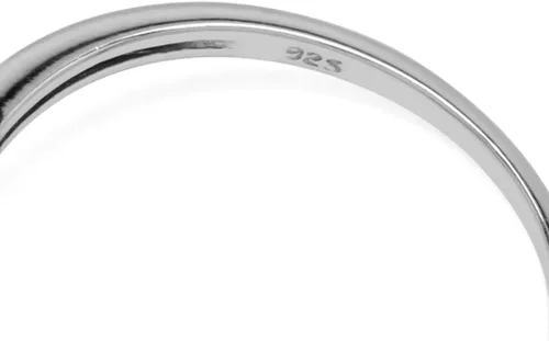 Miniatura 4 de Silvershake Anillo de plata de ley 925 chapada en oro blanco o amarillo con piedra natal ovalada de 3 piedras para mujer
