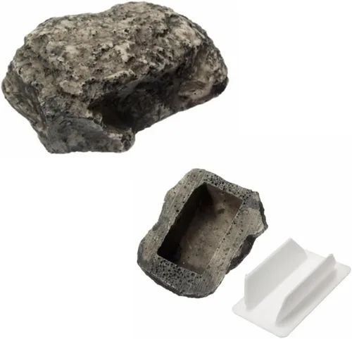 Miniatura 3 de Hideaway - Estuche para llaves de repuesto, diseño de camuflaje y piedra falsa, decoración de roca falsa para jardín al aire libre