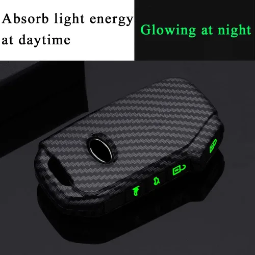 Miniatura 7 de SANRILY Funda de llave para Kia Telluride Remote Key Case Shell Holder con llavero, Negro