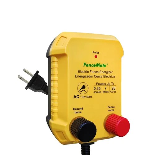 Miniatura 8 de Cargador de Valla Eléctrica FenceMate con Alimentación AC, Salida 0.25J hasta 5 Millas para Contener Mascotas Pequeñas, Aves de Corral, Mantener