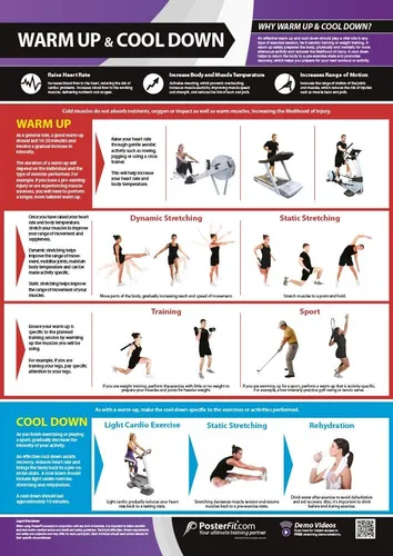 Miniatura 14 de Póster de gimnasio para grupos musculares y ejercicios, laminado, EXTRAGRANDE 33" x 23.5", tabla de pared de gimnasio y fitness en casa, incluye