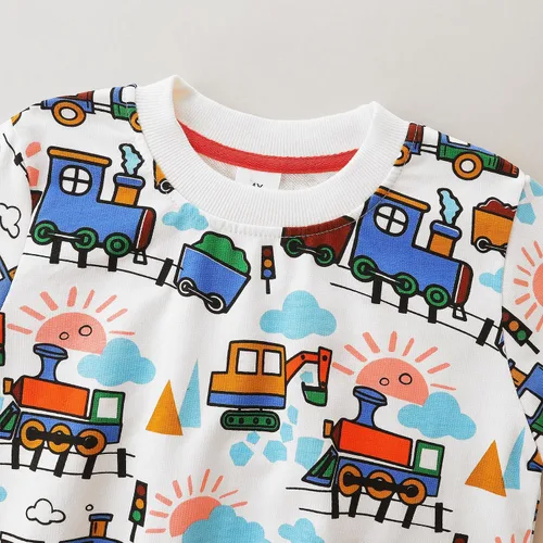 Miniatura 4 de Bumeex Sudaderas con cuello redondo para niños de 2 a 7 años
