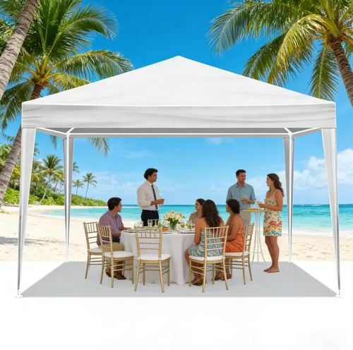 Miniatura 5 de Tienda de campaña para exteriores, patio, campamento, fiesta, boda, carpa para fiestas, refugio de cenador, barbacoa, eventos, cabinas con paredes