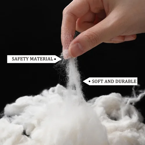 Miniatura 4 de Wesnoy 100g/0.22lb de relleno de algodón para animales de peluche, almohada suave, relleno de fibra de algodón natural, para juguetes, decoraciones