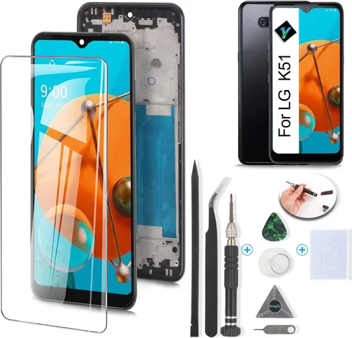 Pantalla para LG K51 reemplazo táctil digitalizador para LG K51 LCD K500 K500UM K500KM K500MM LMK500MM LMK500MM LCD Panel de reemplazo con kit