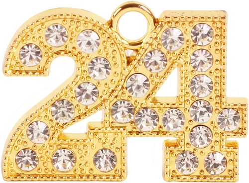 Miniatura 7 de Abalorio de año de graduación 2024 para gorra de graduación y borla, dijes dorados para fabricación de joyas, dije de pedante de clase 2024