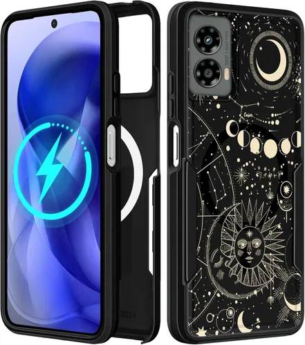 Miniatura 134 de Funda para Moto G 5G 2024 – Compatible con MagSafe para mujeres y niñas, bonita funda protectora magnética para teléfono, diseño femenino Kawaii