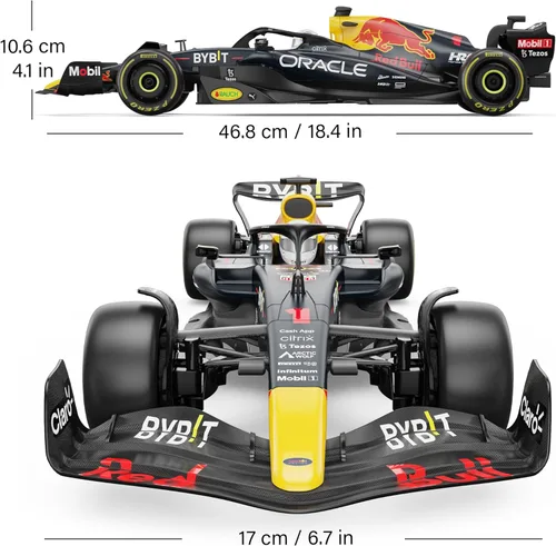 Miniatura 3 de Voltz Toys Auténtico auto de control remoto RedBull Rb18 1:12 F1 con licencia - Serie de autos RC de la colección F1 para niños y adultos - Auto RC