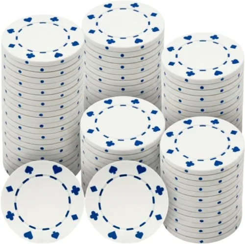 Trademark Games Fichas de póquer - Juego de 100 fichas de blackjack de 0.41 oz con diseño adecuado, hechas de resina compuesta para Texas Holdem
