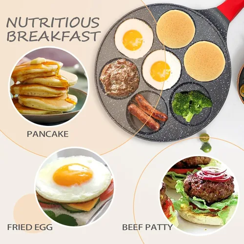 Miniatura 4 de Sartén para Freír Huevos, Máquina para Hacer Panqueques, Sartén para Cocinar Huevos, Mini Sartén para Tortillas y Panqueques, Sartén Antiadherente