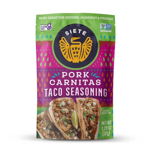 Miniatura 15 de Condimento Siete Suave para taco Paleo, sin conservadores, aprobado para dieta Whole 30 (paquete de 1).