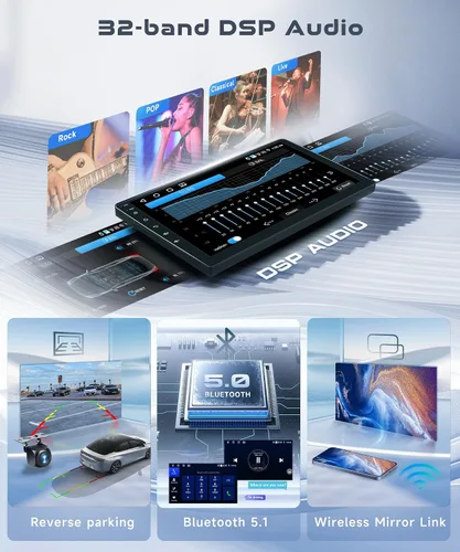 Miniatura 6 de Para Toyota Camry 2006 2007 2008 2009 2010 2011 Android 15 Estéreo de coche 9 pulgadas HD pantalla táctil Radio de coche con CarPlay Android Auto