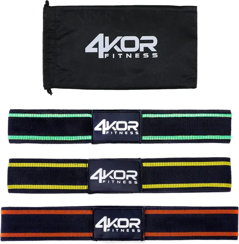 Miniatura 8 de 4KOR Fitness Juego de bandas de resistencia, perfecto para crossfit, yoga, terapia física y construcción de glúteos