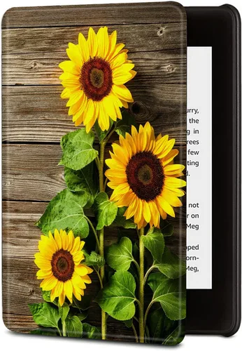 Miniatura 25 de BVDIKMI Funda para Kindle de 6 pulgadas (versión 11ª generación 2022), funda delgada de piel sintética con encendido y apagado automático para Retro