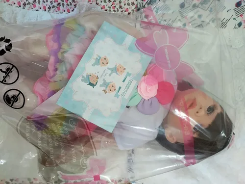 Miniatura 6 de TERABITHIA 24 pulgadas 60cm Muñeca Princesa Niña Toddler Reborn de Vinilo Suave Tamaño Grande Vestido Arcoíris Cuerpo de Tela Suave Muñecas Recién
