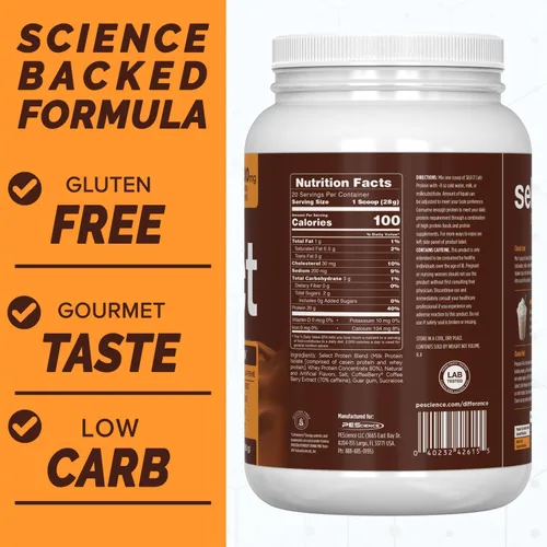 Miniatura 5 de PEScience Select Cafe Protein Coffee - Polvo con sabor a café, 100 mg de cafeína, 0.71 onzas de proteína helada, café en polvo o crema - Caramel