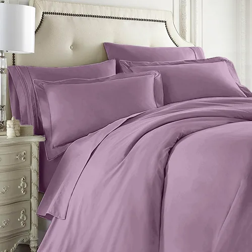 Miniatura 6 de Clara Clark Juego completo de ropa de cama de 5 piezas que incluye sábanas bajeras y planas, funda de edredón, fundas de almohada, individual, verde