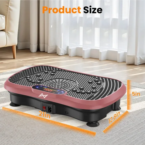Miniatura 8 de AXV Vibration Plate Fitness Platform Exercise Machine Vibrating Shaking Full Body Shaker Workout Vibrate Stand Shake Board Sport for Weight Loss Fat