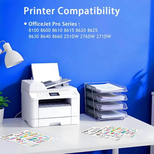 Miniatura 2 de 951XL - Cartuchos de tinta de alto rendimiento compatibles con paquete combinado HP 950 951, repuesto para impresoras Officejet Pro 8100 8600 8610