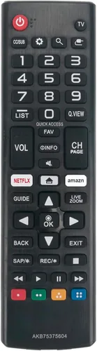 AKB75375604 Reemplazo de control remoto para LG 4K Smart LED LCD TV 43UK6300PUE 49UK6300PUE 55UK6300PUE 65UK6300PUE 75UK6570PUB 75SK8070PUA