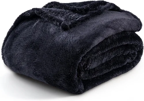 Miniatura 14 de Manta Berkshire Classic Extra-Fluffy™ Manta de felpa extra suave tamaño King, manta de pelo largo suave y esponjosa para sofá cama, verde salvia