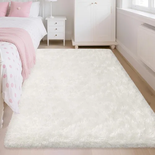 Miniatura 56 de Alfombras de pasillo beige de 2 x 6 pies para dormitorio, sala de estar, alfombra de felpa suave y esponjosa, alfombra de pasillo para pasillos