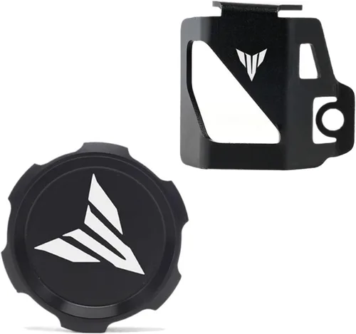 LeosHi Compatible with MT07 MT09 MT03 MT10 MT25 MT 07 09 10 FZ07 FZ09 Motorcycle Rear Tank Cover Guard Protection Brake Fluid Reservoir Cap (Color :