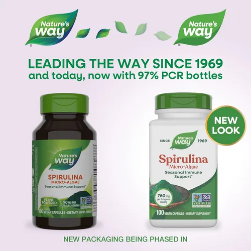 Miniatura 2 de Nature's Way Espirulina Micro-algas, 760 mg por porción