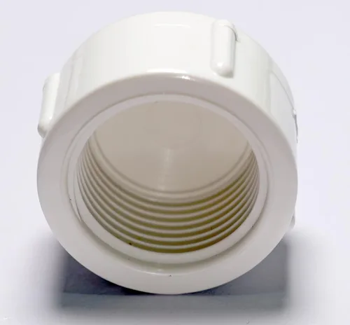 Miniatura 2 de Rainbow Dream Adaptador de enchufe hembra de rosca de PVC de 1 pulgada BSPT - 10 paquetes, blanco