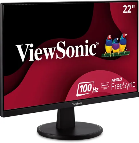 ViewSonic VA2247-MH Monitor de 22 pulgadas Full HD 1080p con 100Hz, FreeSync, bisel ultrafino, cuidado de los ojos, HDMI, entradas VGA para el hogar