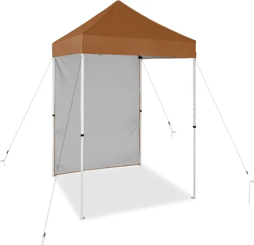 Miniatura 10 de EAGLE PEAK Toldo instantáneo de 5 x 5 con paneles de pared de 4 lados, pequeña tienda de campaña portátil desplegable con bolsa de transporte