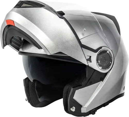Miniatura 17 de VCAN VX28 Casco modular de motocicleta abatible de cara completa, aprobado por DOT, almohadilla Coolmax para mejillas y listo para OTG