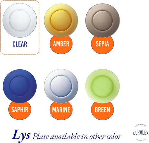 Miniatura 6 de Duralex - Juego de 6 platos Lys Clear 9.3 in (9 1-4 in)