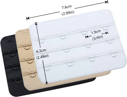 Miniatura 2 de Wingslove - Extensor para brasier de mujer, 3 unidades de varios tamaños